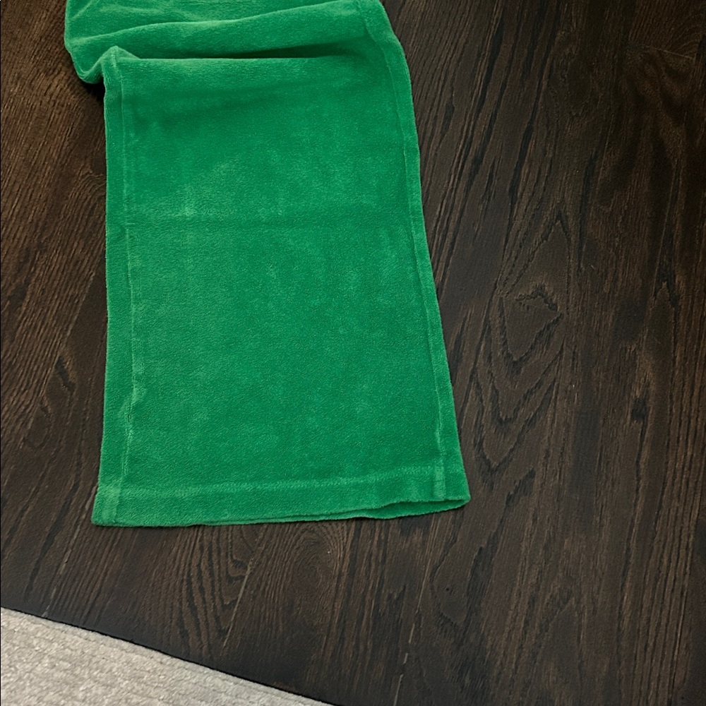 MONROW Terry Relaxed sweatpants in green color size XS - Picture 5 of 6